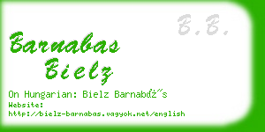 barnabas bielz business card